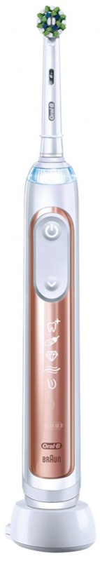Электрическая зубная щетка Oral-B Genius X, розовое золото