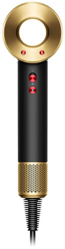 Фен Dyson Supersonic HD15, 4 насадки, черный оникс+золото