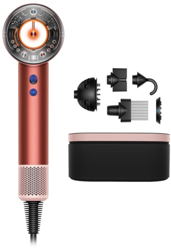 Фен Dyson Supersonic Neural HD16, 5 насадок, розовый+бронзовый