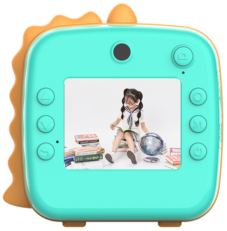 Фотопринтер детский KID JOY Print Cam, 2,4” HD экран, 2 линзы, бирюзовый
