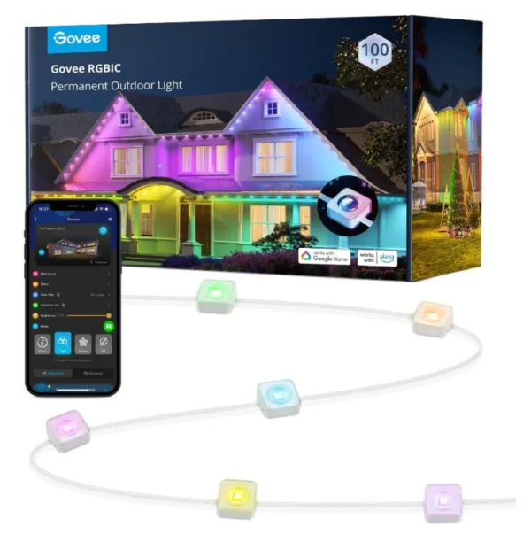 Гирлянда электрическая Govee RGBIC LED Permanent Outdoor Lights, 30 м