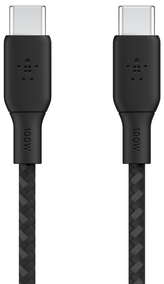 Кабель Belkin Boost Charge Braided USB-C – USB-C, 2 м, нейлон, черный