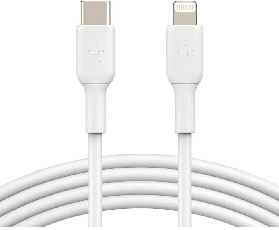 Кабель Belkin USB-C –  Lightning, 1м, белый