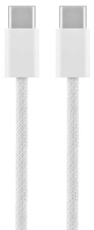 Кабель moonfish USB-C – USB-C, 1 м, нейлон, светло-серый