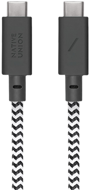 Кабель Native Union Anchor Cable USB-C – USB-C, 3 м, пластик, зебра