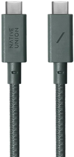 Кабель Native Union Anchor Cable USB-C – USB-C, 3 м, пластик, зеленый