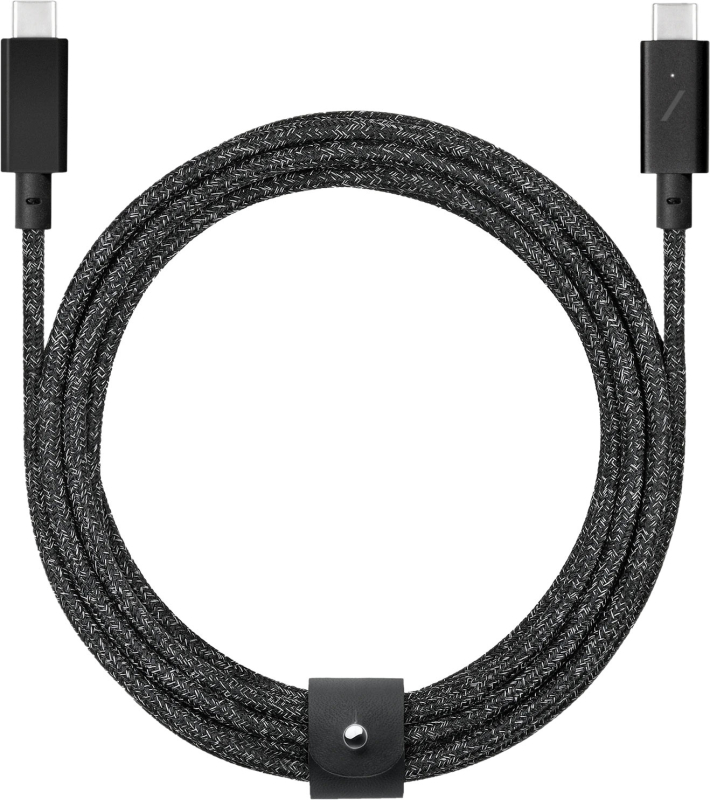 Кабель Native Union Belt Cable Pro USB-С – USB-С, 2,4м, нейлон, черный