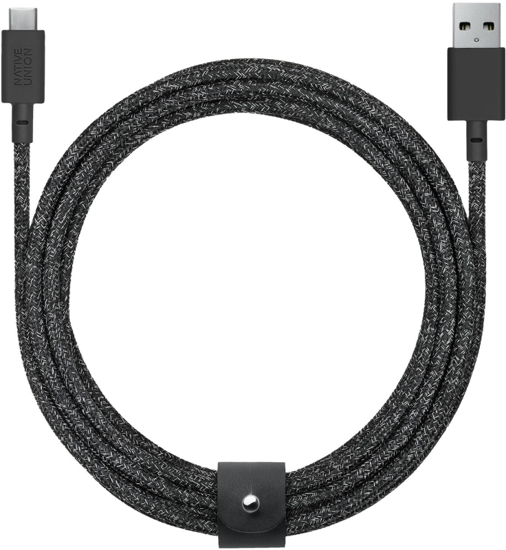 Кабель Native Union Belt Cable USB-A – USB-С, 3 м, пластик, космос