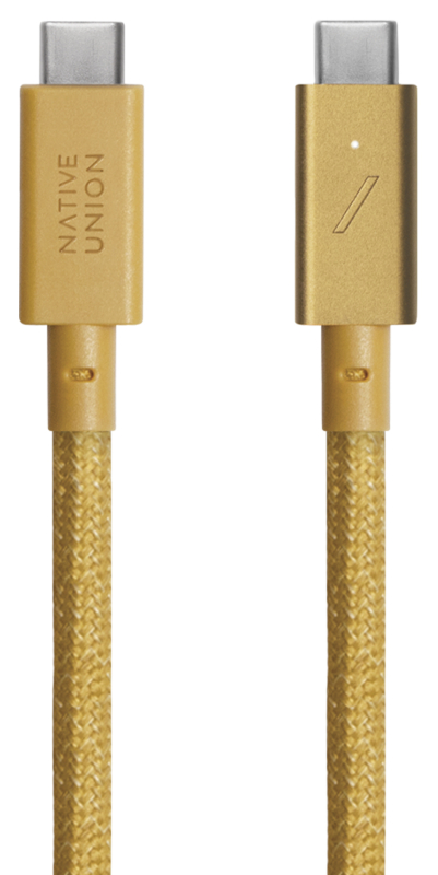 Кабель Native Union Belt Cable USB-C – USB-C, 1,2 м, нейлон, крафтовый