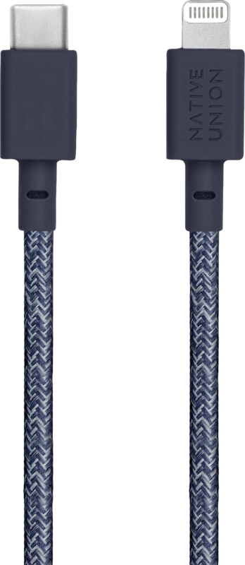 Кабель Native Union Belt Cable USB-С – Lightning, 1,2м, индиго