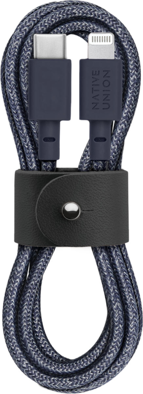 Кабель Native Union Belt Cable USB-С – Lightning, 1,2м, индиго