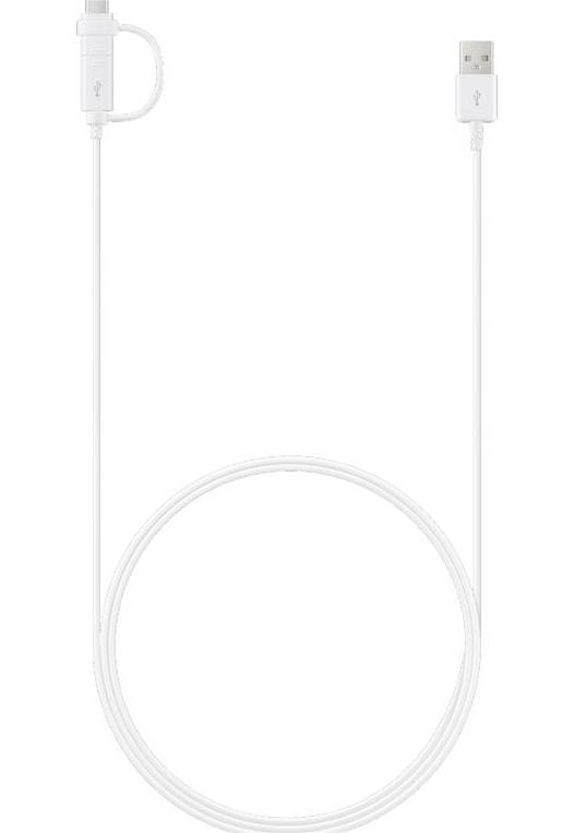 Кабель Samsung USB – microUSB, USB Type-C, белый