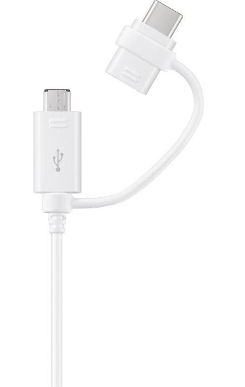 Кабель Samsung USB – microUSB, USB Type-C, белый