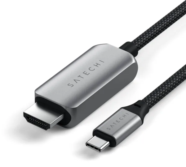 Кабель Satechi USB-C – HDMI, 2 м, серый космос