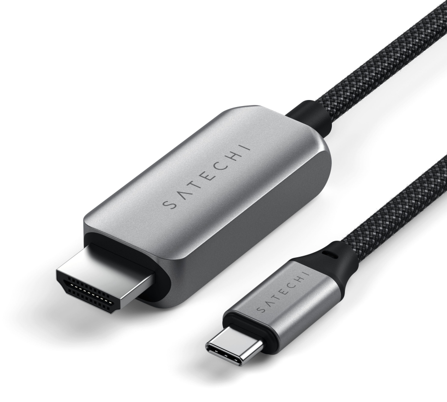 Кабель Satechi USB-C – HDMI, 2 м, серый космос
