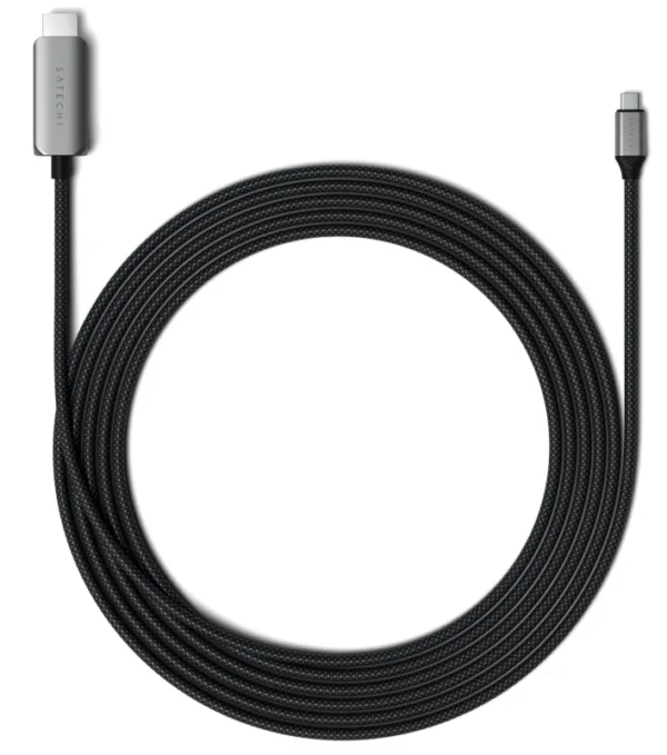 Кабель Satechi USB-C – HDMI, 2 м, серый космос