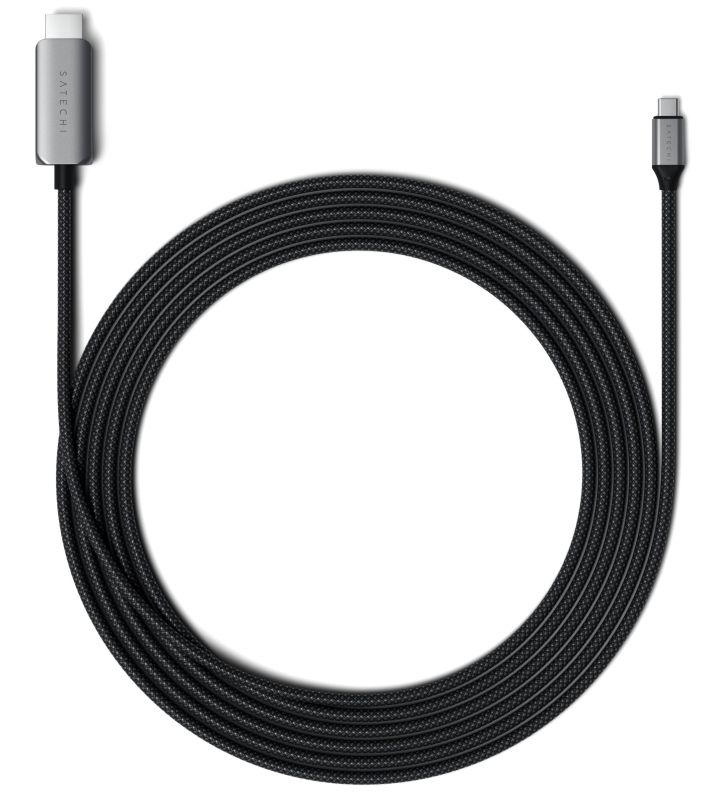 Кабель Satechi USB-C – HDMI, 2 м, серый космос