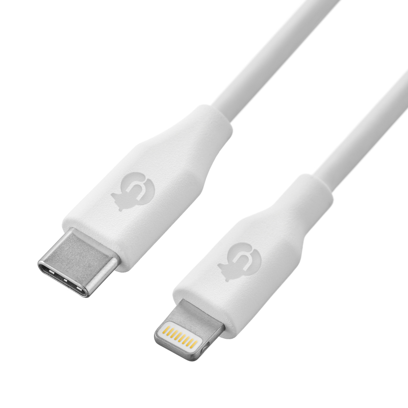 Кабель uBear USB-C – Lightning, 1.2 м, белый