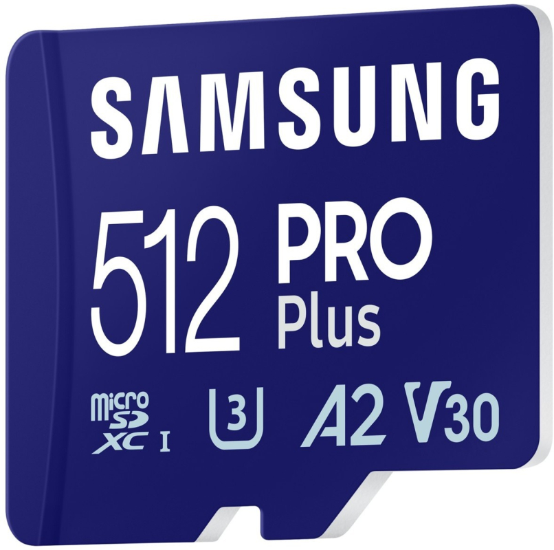 Карта памяти Samsung microSDXC PRO PLUS, 512 ГБ