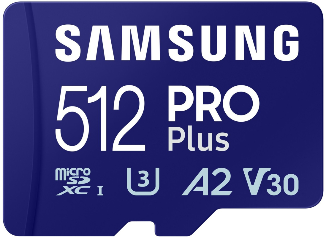 Карта памяти Samsung microSDXC PRO PLUS, 512 ГБ