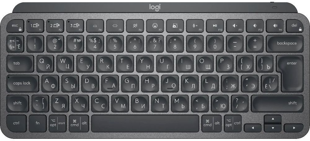 Клавиатура беспроводная Logitech MX Keys Mini Pale, графит