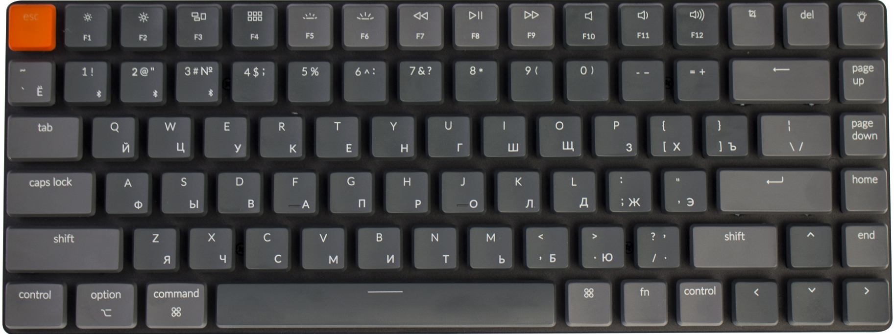 Клавиатура Keychron K3 с RGB подсветкой, темно-серый