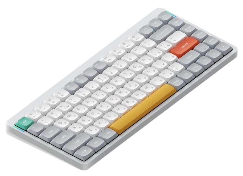Клавиатура Nuphy AIR75v2 с RGB подтсветкой, Brown Switch, белый