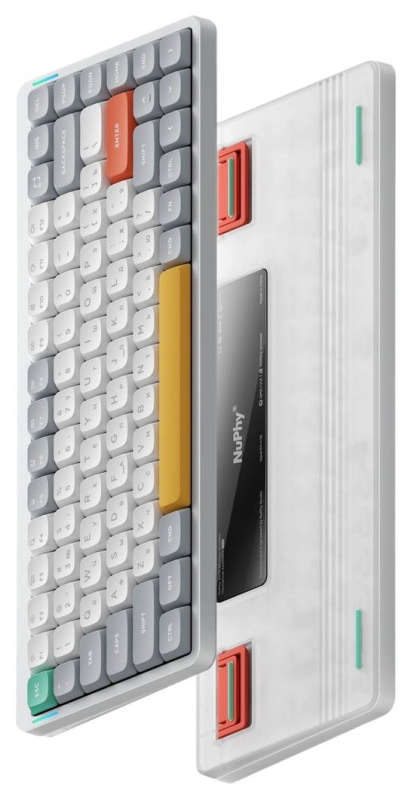 Клавиатура Nuphy AIR75v2 с RGB подтсветкой, Red Switch, белый
