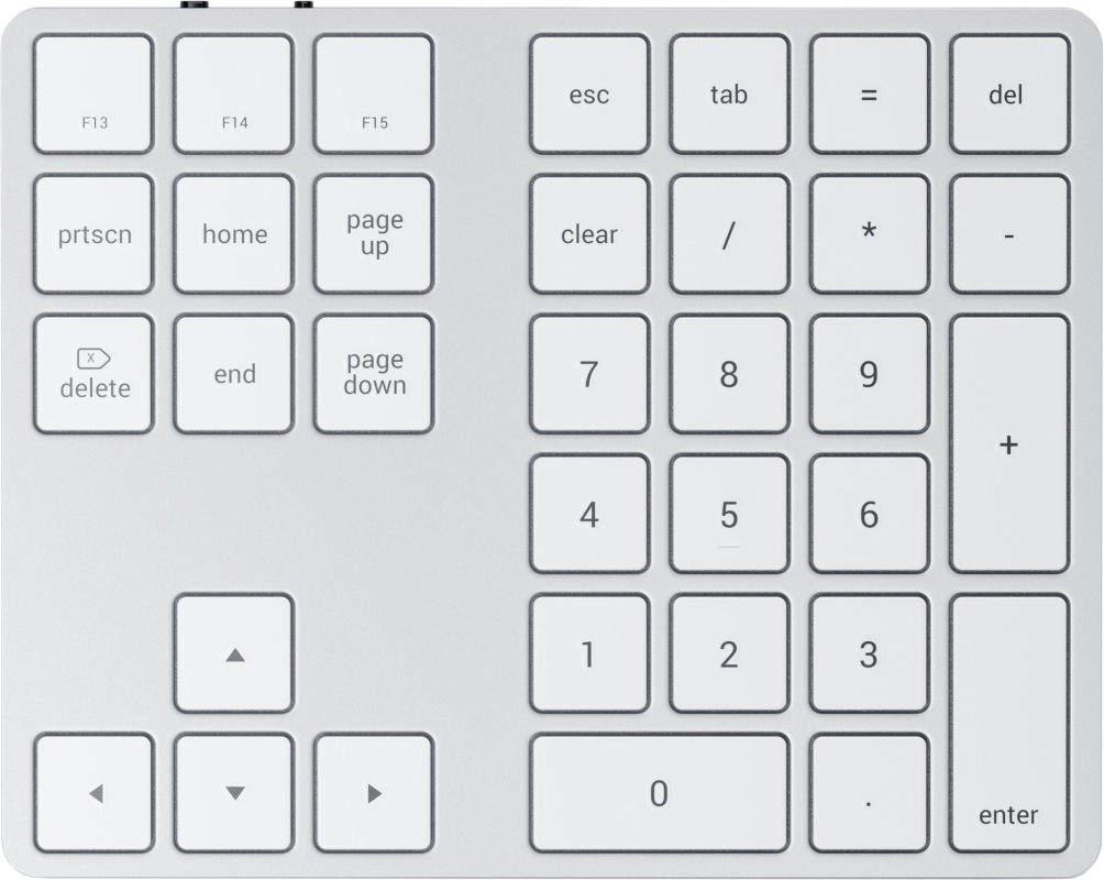Клавиатура Satechi Aluminum Extended Keypad, серебристый