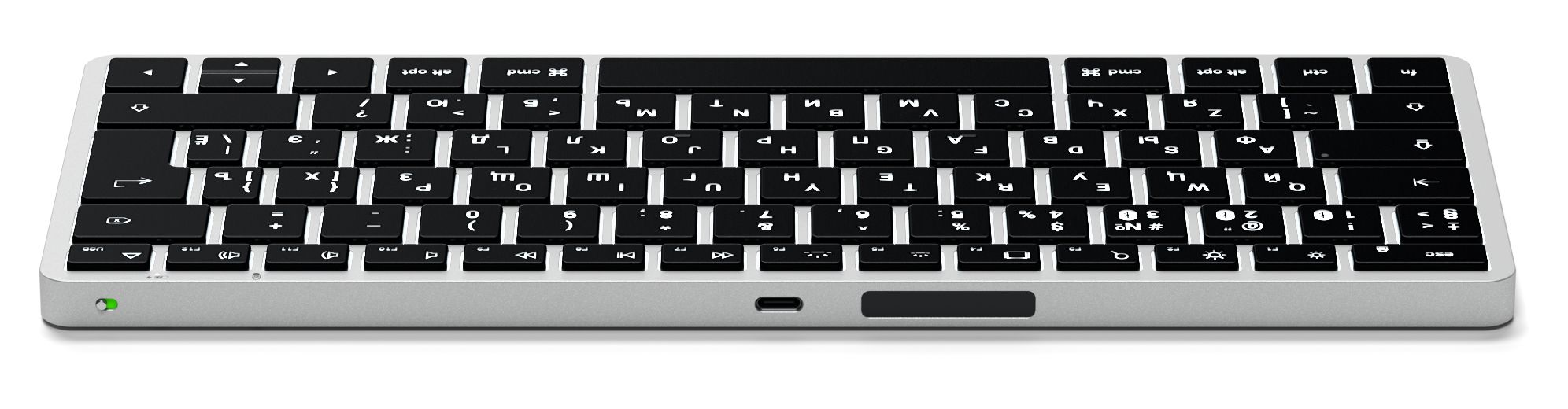 Клавиатура Satechi Slim X1, USB-C, серебристый