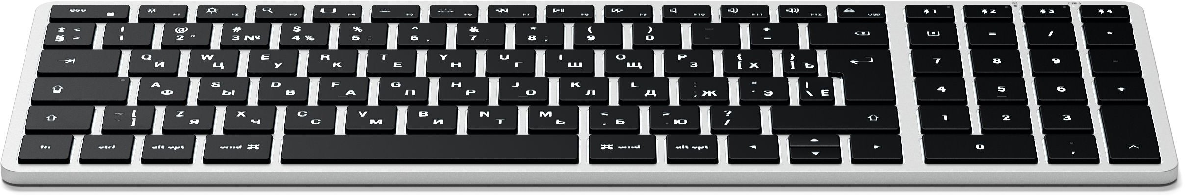 Клавиатура Satechi Slim X2, USB-C, серебристый