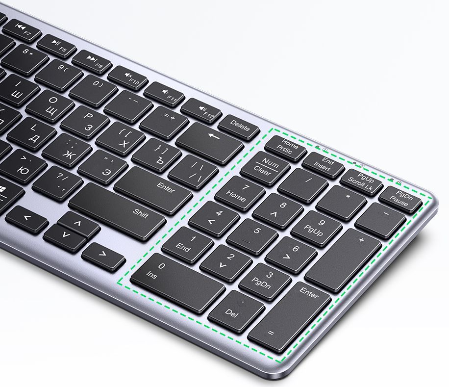 Клавиатура UGREEN KU005 Ultra Slim, серебристый