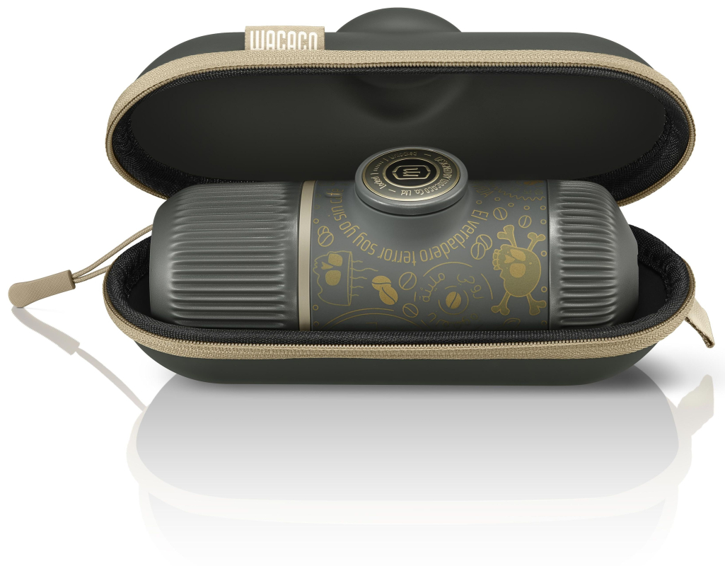 Кофемашина портативная WACACO Nanopresso с чехлом, серый