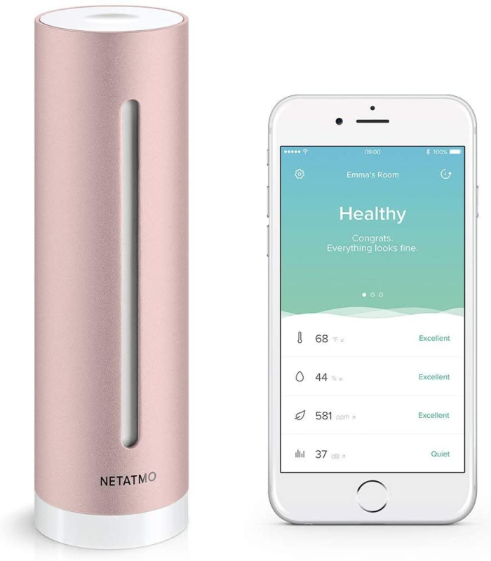 Метеостанция NetAtmo Home Coach P2, розовое золото