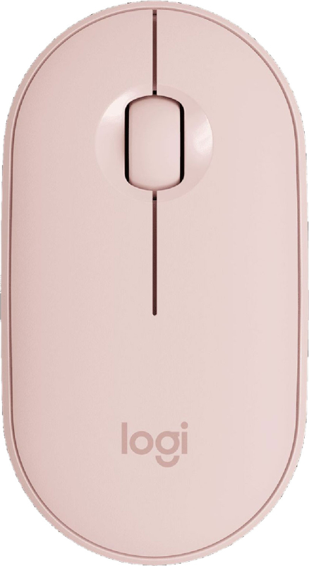 Мышь Logitech M350 Pebble Wireless, розовый
