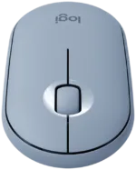 Мышь Logitech M350 Pebble Wireless, серо-голубой