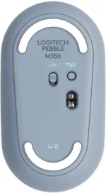 Мышь Logitech M350 Pebble Wireless, серо-голубой