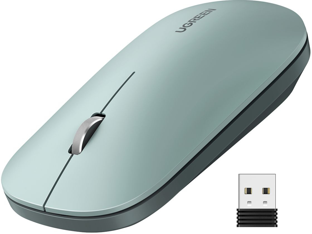 Мышь UGREEN MU001, зеленый