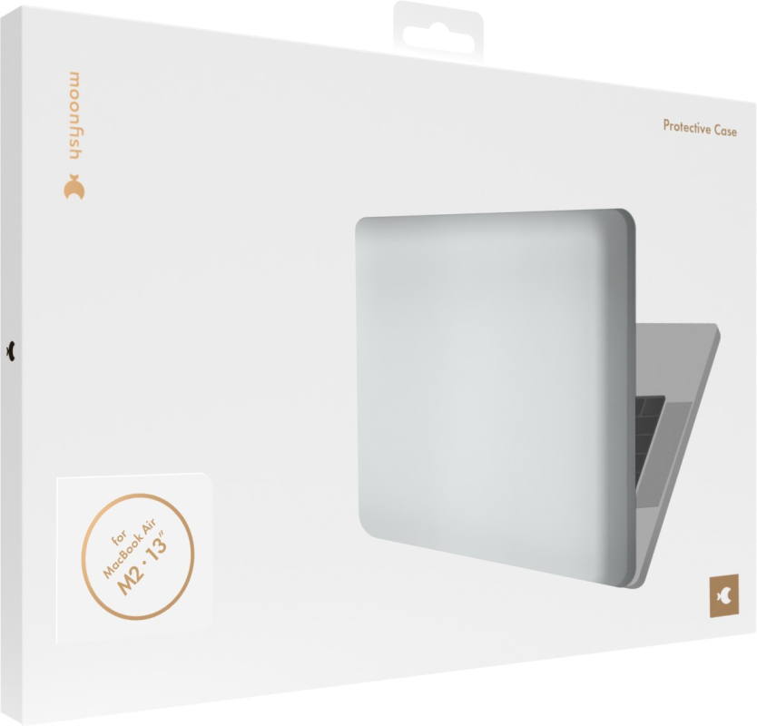 Накладка moonfish для MacBook Air 13″ (M2), soft-touch, белый