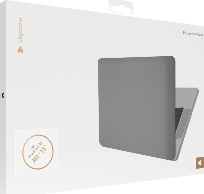 Накладка moonfish для MacBook Air 15″ (M2), soft-touch, дымчатый