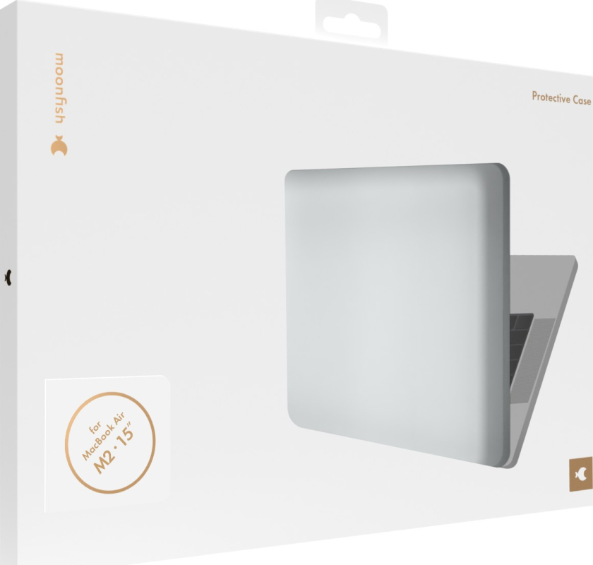 Накладка moonfish для MacBook Air 15″ (M2), soft-touch, прозрачный
