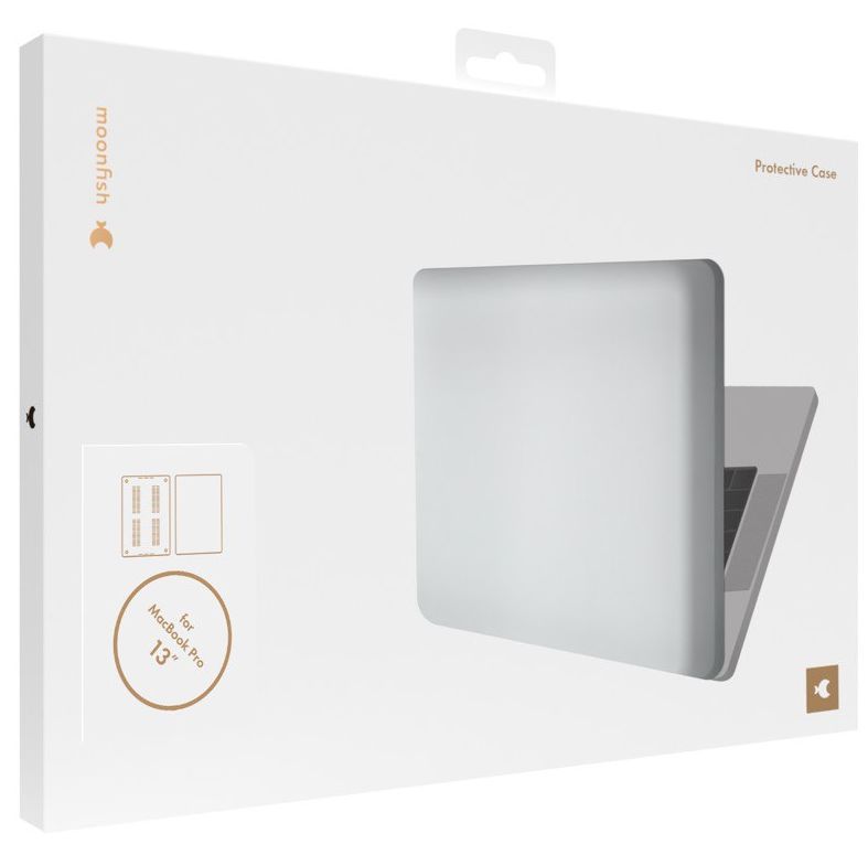 Накладка moonfish для MacBook Pro 13” (2020), soft-touch, прозрачный матовый