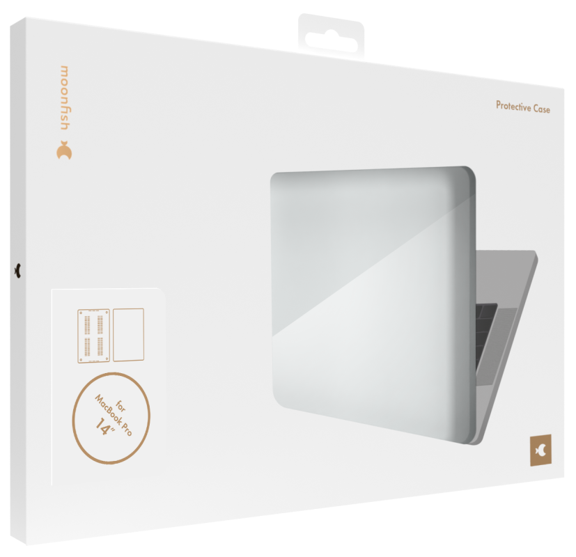 Накладка moonfish для MacBook Pro 14”, прозрачный