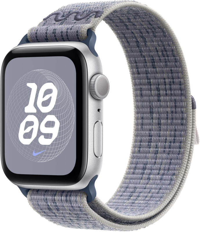 Ремешок Apple Nike Sport Loop 46 мм, серый/голубой