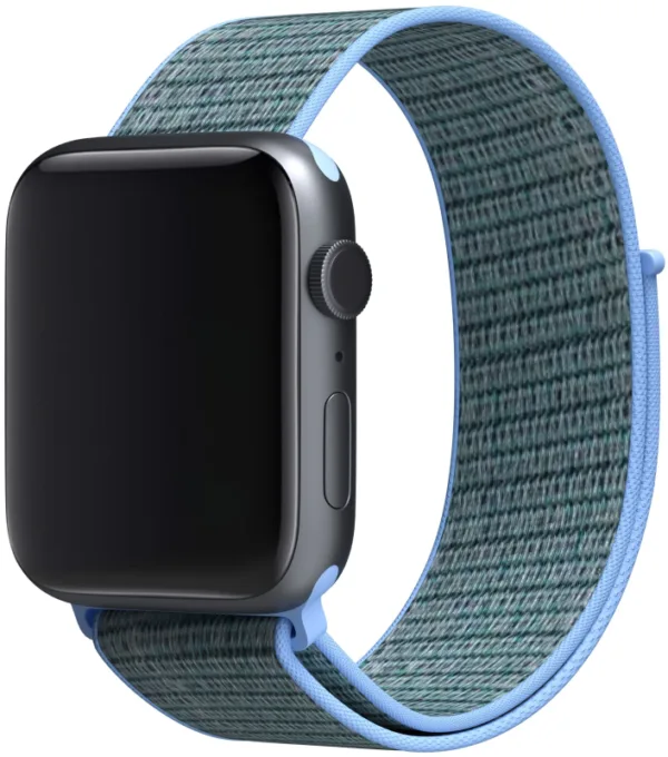 Ремешок moonfish для Apple Watch 42/44/45/46/49 мм, нейлон, светло-бирюзовый