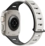 Ремешок Native Union Active Strap для Apple Watch 42/44/45/49 мм, L, силикон, серый+черный