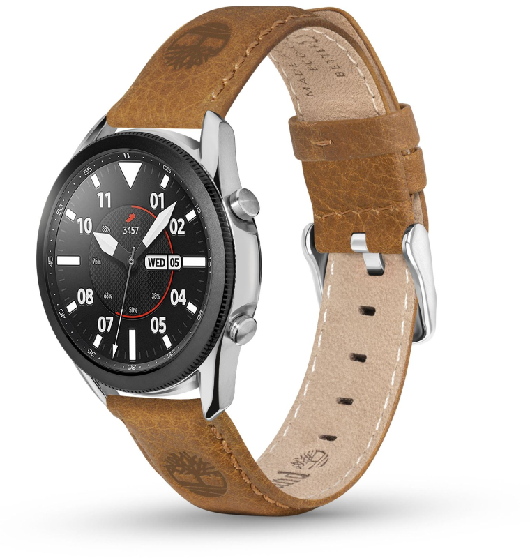 Ремешок Timberland Lacandon для смарт-часов 22 мм, кожа, темно-пшеничный
