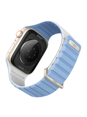 Ремешок Uniq Revix Evo для Apple Watch 38/41 мм, силикон, голубой/белый
