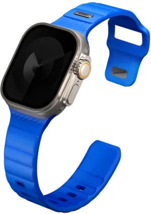Ремешок Uniq Stride Rubber для Apple Watch 42/49 мм, силикон, синий