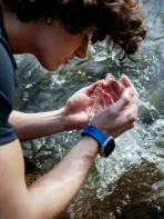 Ремешок Uniq Stride Rubber для Apple Watch 42/49 мм, силикон, синий
